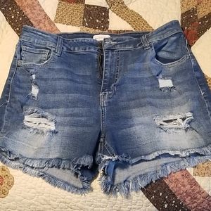 Denim shorts